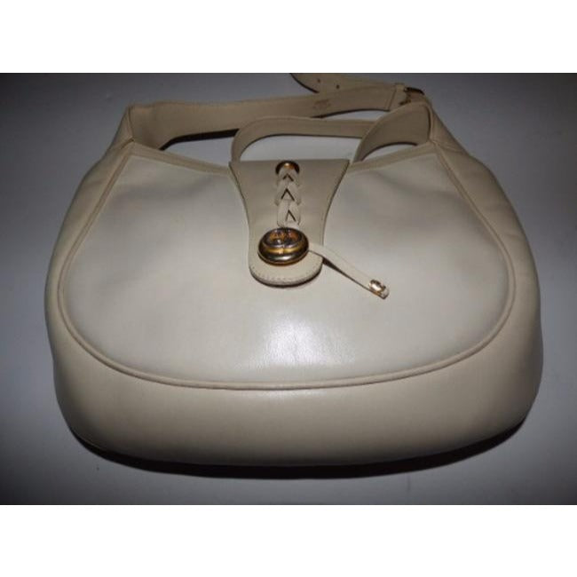 Gucci Ivory Leather Satchel