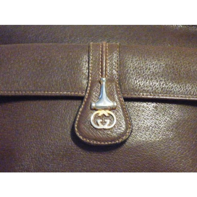 Gucci Medium Brown Very Supple Leather Cross Body Bag