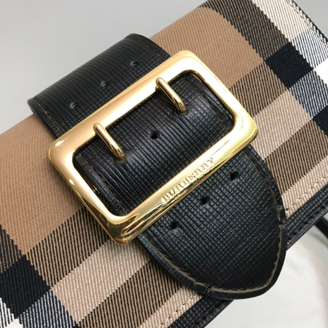 Top Quality Small Bridle Ho Check And Buckle Crossbody Black For Women, Bags 7.8in/20cm