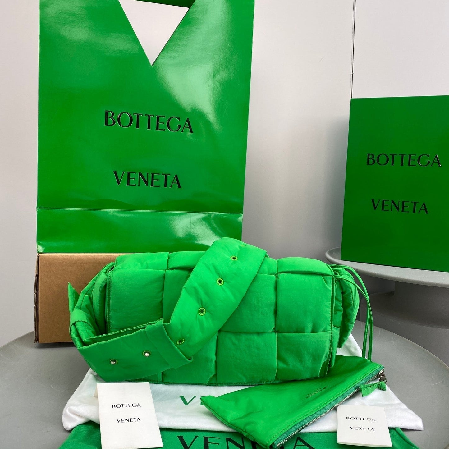 Top Quality Padded Tech Cassette Bag For Women 11.8in/30cm In Green 628951VBO813724