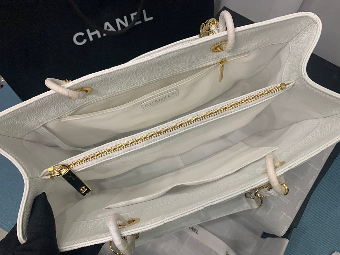 CHLTote Bag Spring Collection Gold Hardware White For Women 13in/33cm