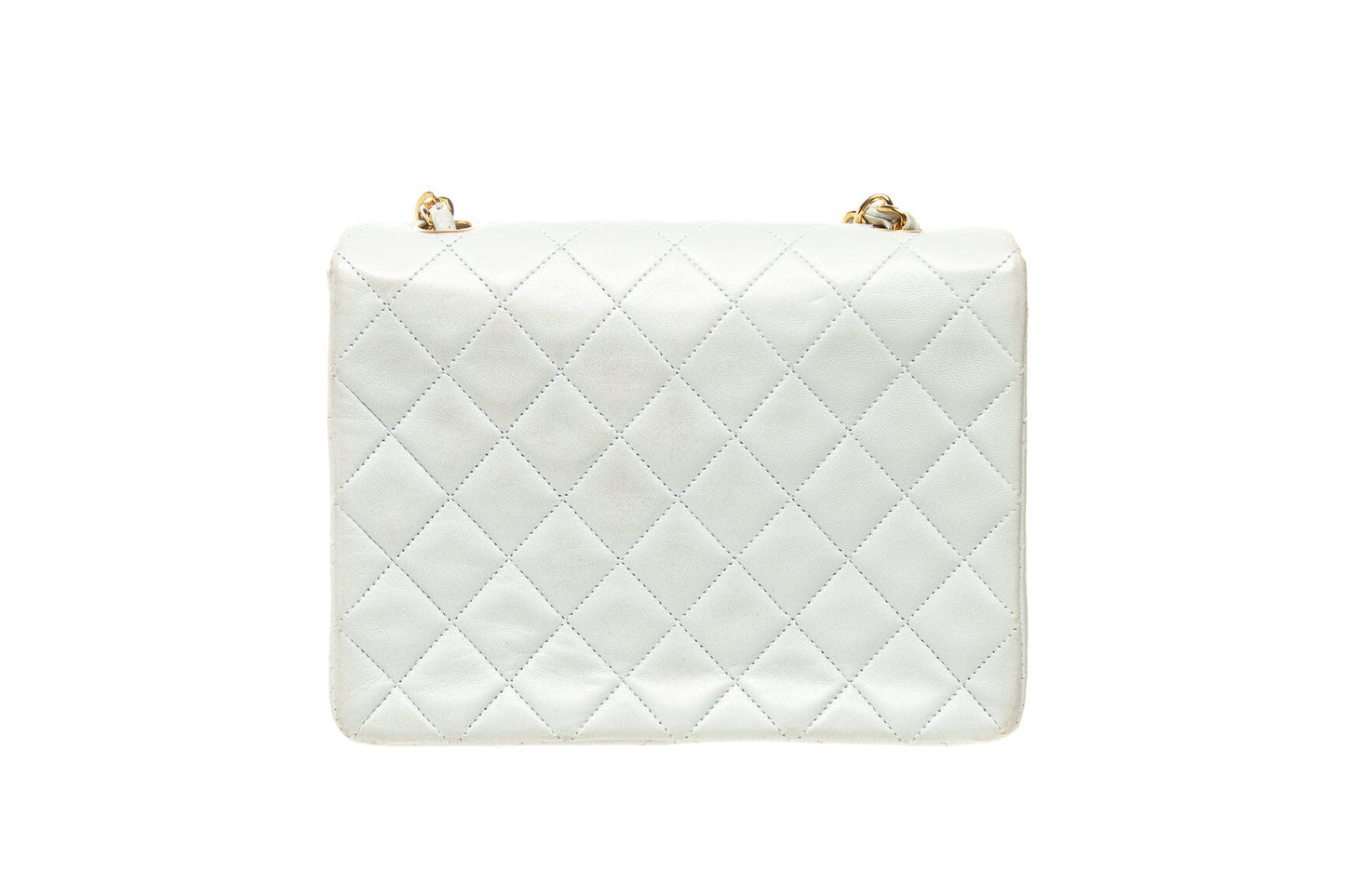 Chanel (1991-1994) Powder Blue Square Flap Shoulder Bag