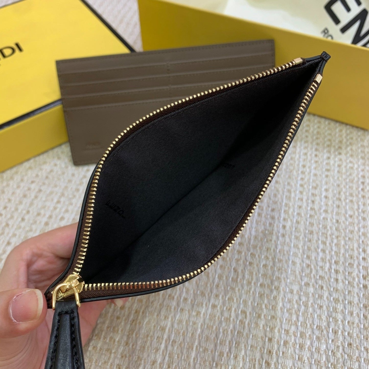 Top QualityTop Quality Wallet On Chain With Pouches Brown For Women, Women’s Handbags, Shoulder And Crossbody Bags 8in/21.5cm FF 8BS032AAFMF13VK