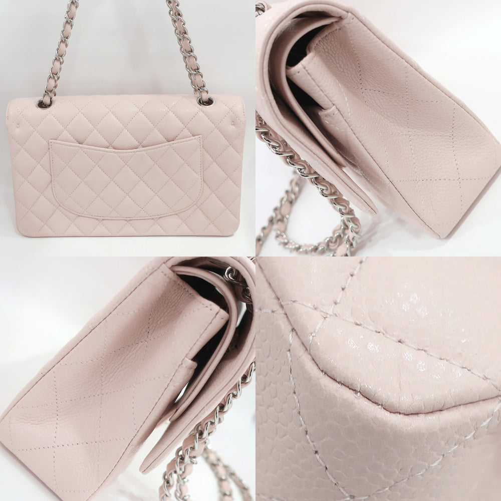 Chanel Bag Matrasse 25 A01112 Chain Shoulder CC Mark W Flap Caviar S Pink/SV G Women 19th/8-digit Card Bag