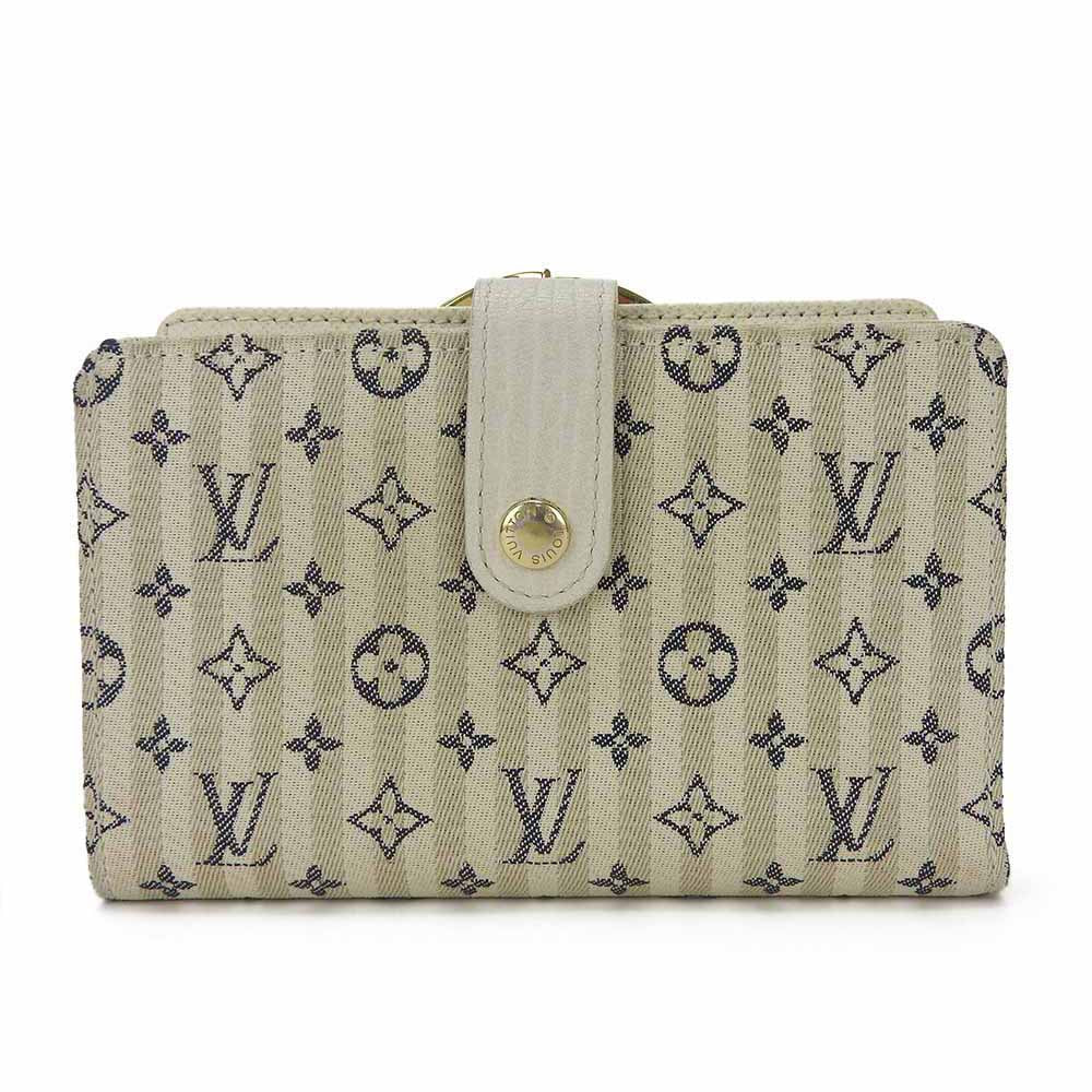 LOUIS VUITTON Bifold Wallet M95659 Monogram Minilan , Leather white Portonebier Vienova Women d