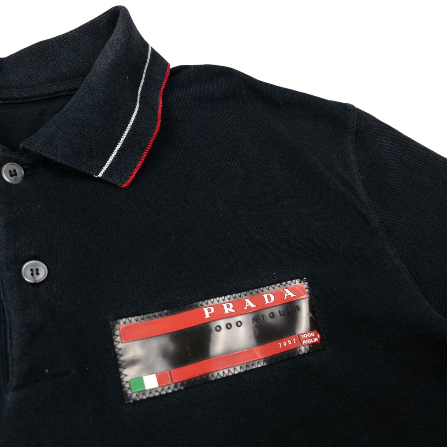Prada Sport 1000 Migalia 2002 Long Sleeve Polo Shirt Size XL