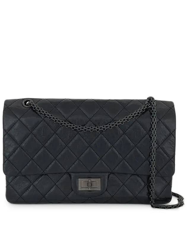 2 55 Maxi Black Monochrome Glossy Calf 5ET0045 Chanel