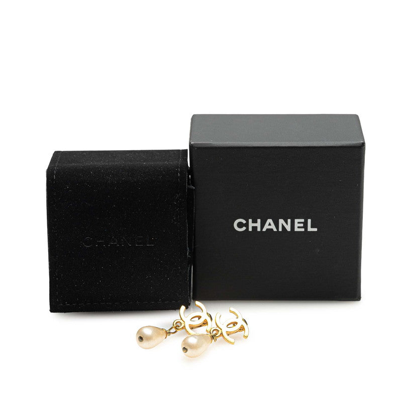 Chanel Coco Mark Pearl Earrings