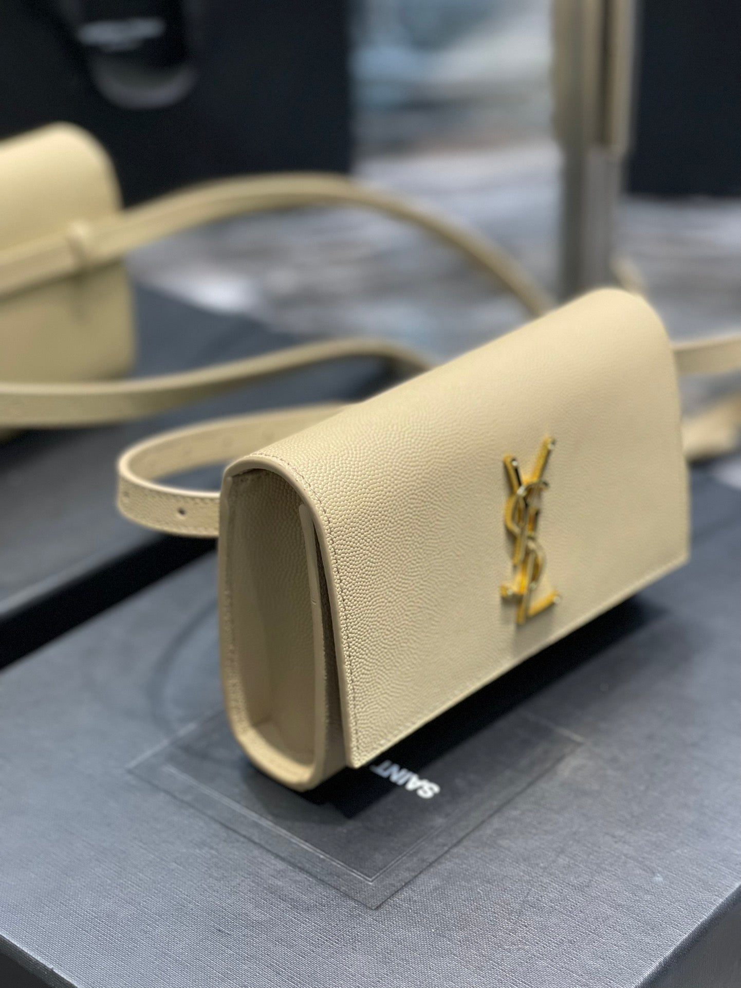 Top Quality Kate Belt Bag Beige For Women, Women’s Bags 7in/18cm YSL