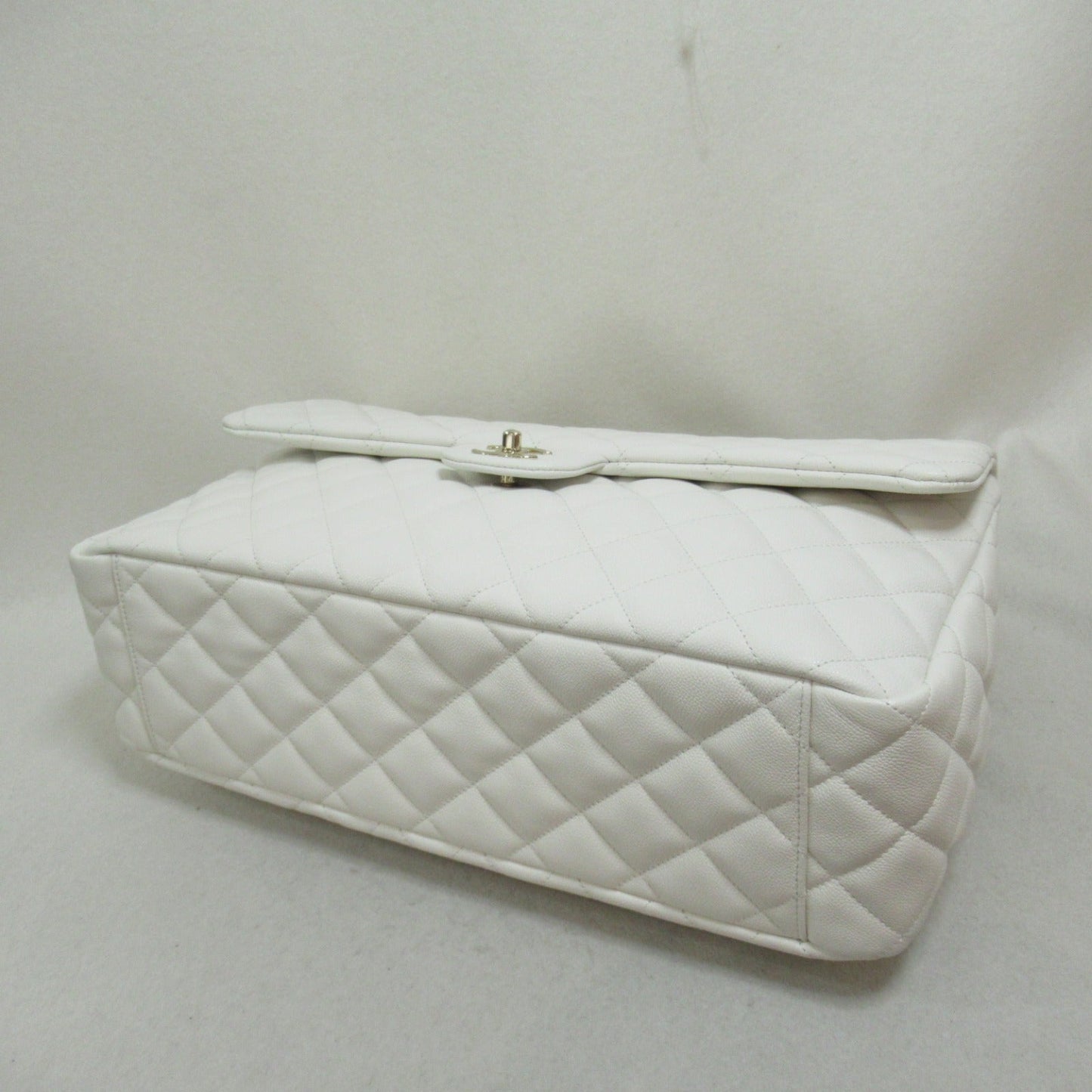 CHANEL DECAMATRA Chain Shoulder Bag Shoulder Bag Caviar S (Green ) White (Band)