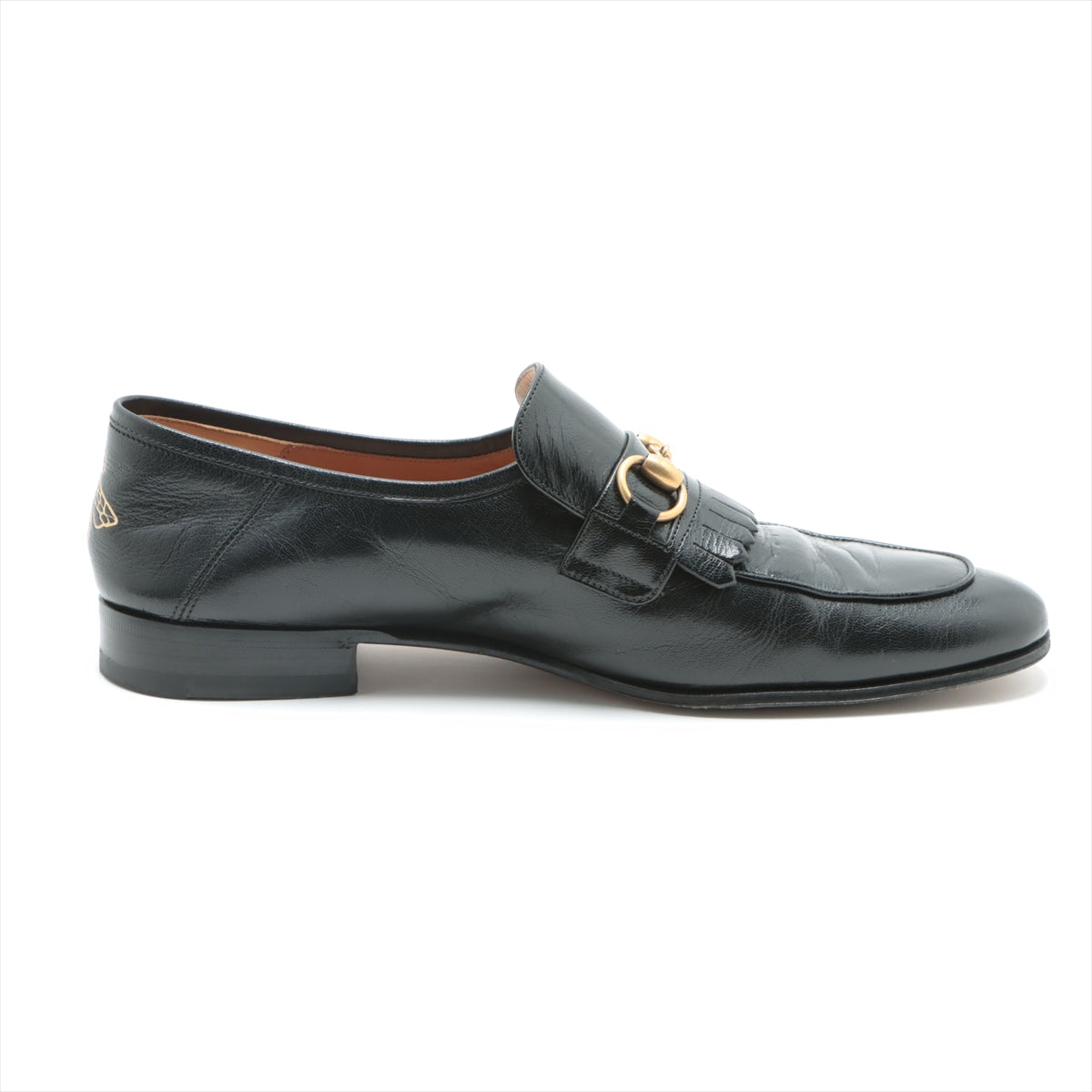 Gucci 8 1/2 Black 494652 Gucci Horse Kit Leather