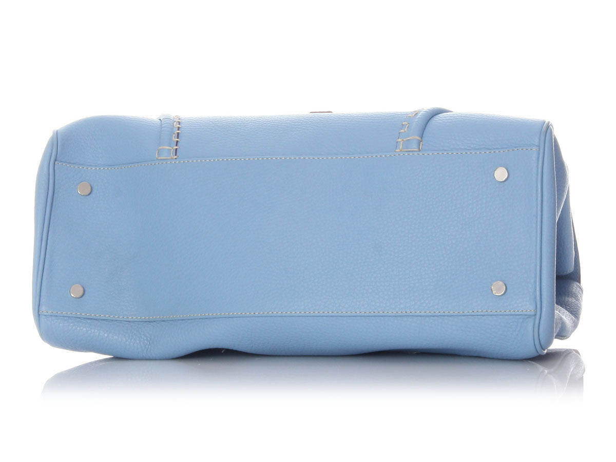 Burberry Light Blue Satchel