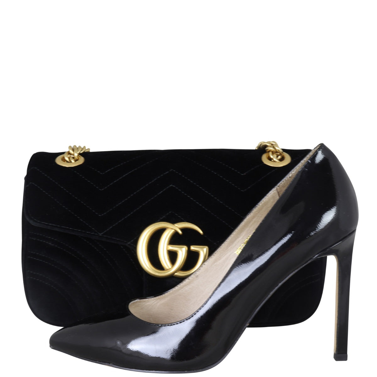 Gucci GG Marmont Small Velvet Shoulder Bag