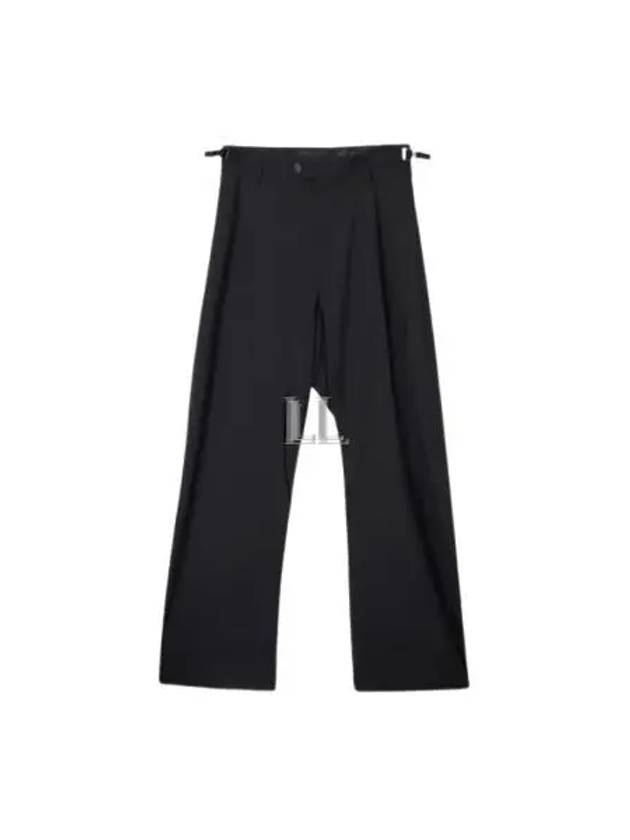 Luxury Balenciaga Trending 2025 Waist Buckle Strap Straight Pants Black