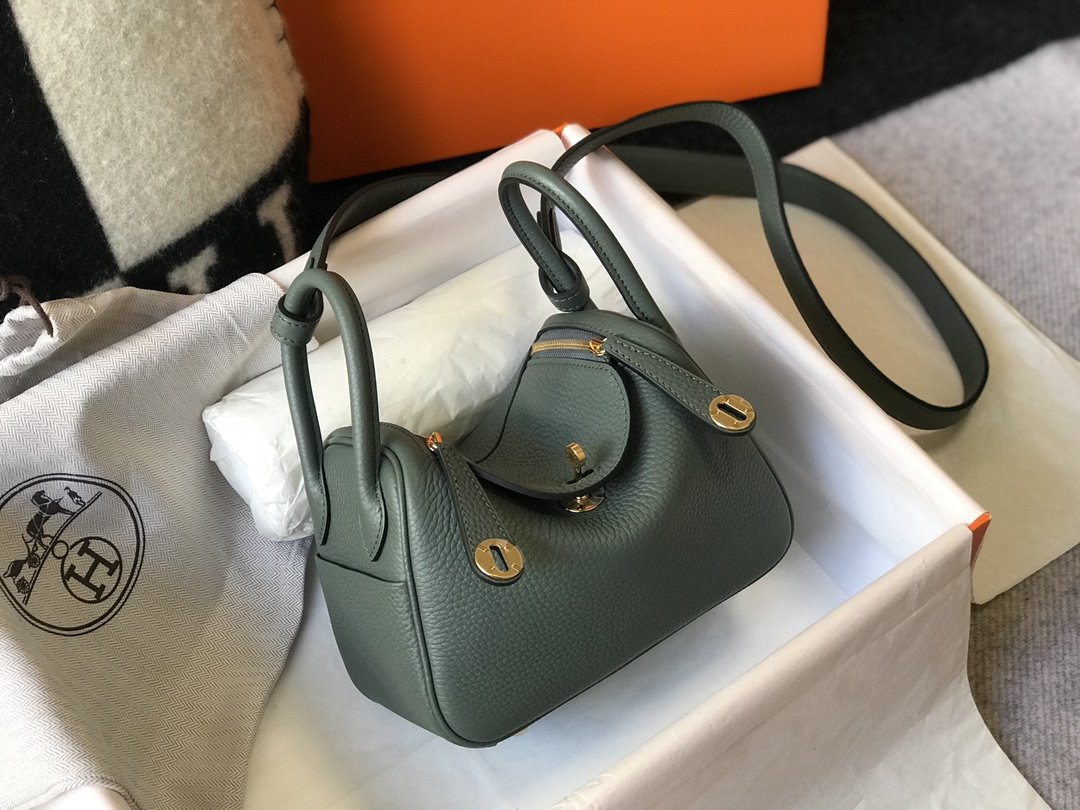 Top Quality Lindy Mini Bag Vert Amande With Gold Hardware For Women, Womenâs Handbags, Shoulder And Crossbody Bags 7.5in/19cm