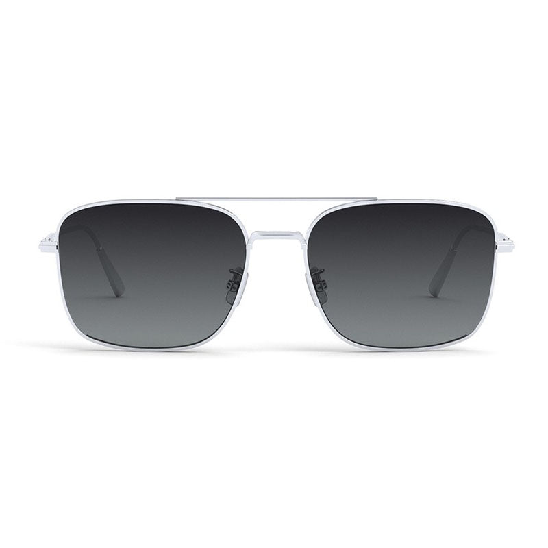 Dior Sunglasses Square Full Rim, Shiny Palladium Frame and Grey Gradient Lens DIORBLACKSUITN1FF0P3
