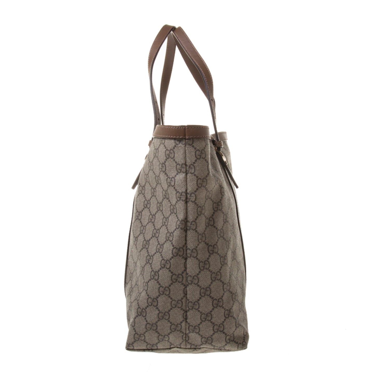 Gucci 309613 Beige/Ebony GG Supreme Canvas Tote Bag