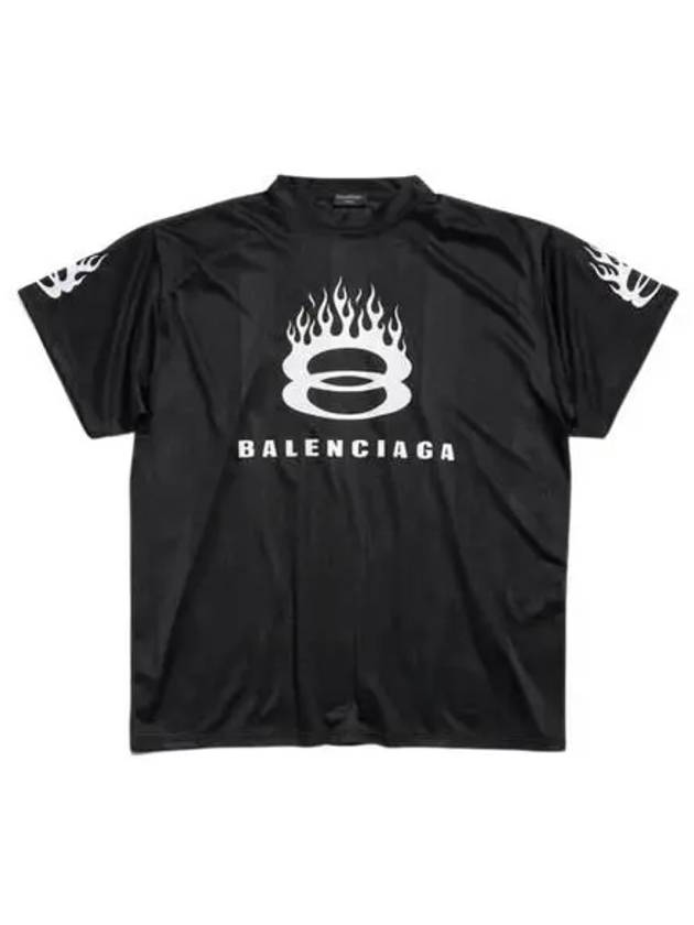 Luxury Balenciaga Trending 2025 Logo Print Crew Neck Short Sleeve T-Shirt Black