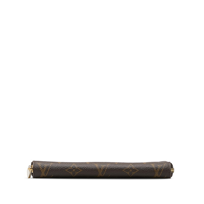 Louis Vuitton Monogram Wallet Round Long Wallet M41895 Brown PVC Louis Vuitton
