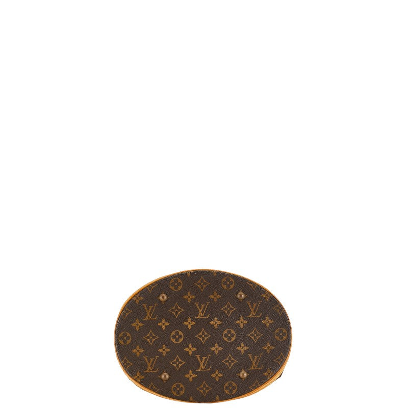 Louis Vuitton Monogram Bucket GM Tote Bag Shoulder Bag M42236 Brown PVC Leather Louis Vuitton