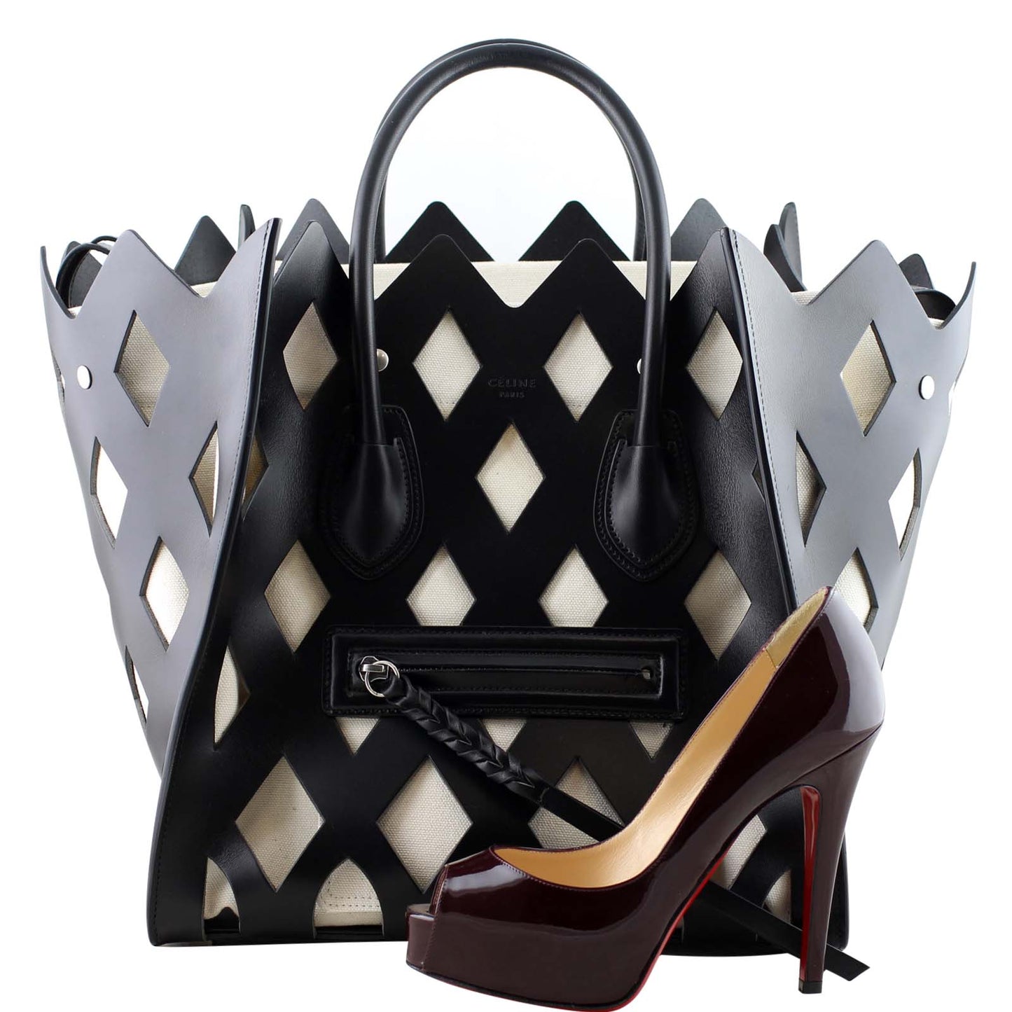 Celine Cutout Phantom Luggage Tote Medium