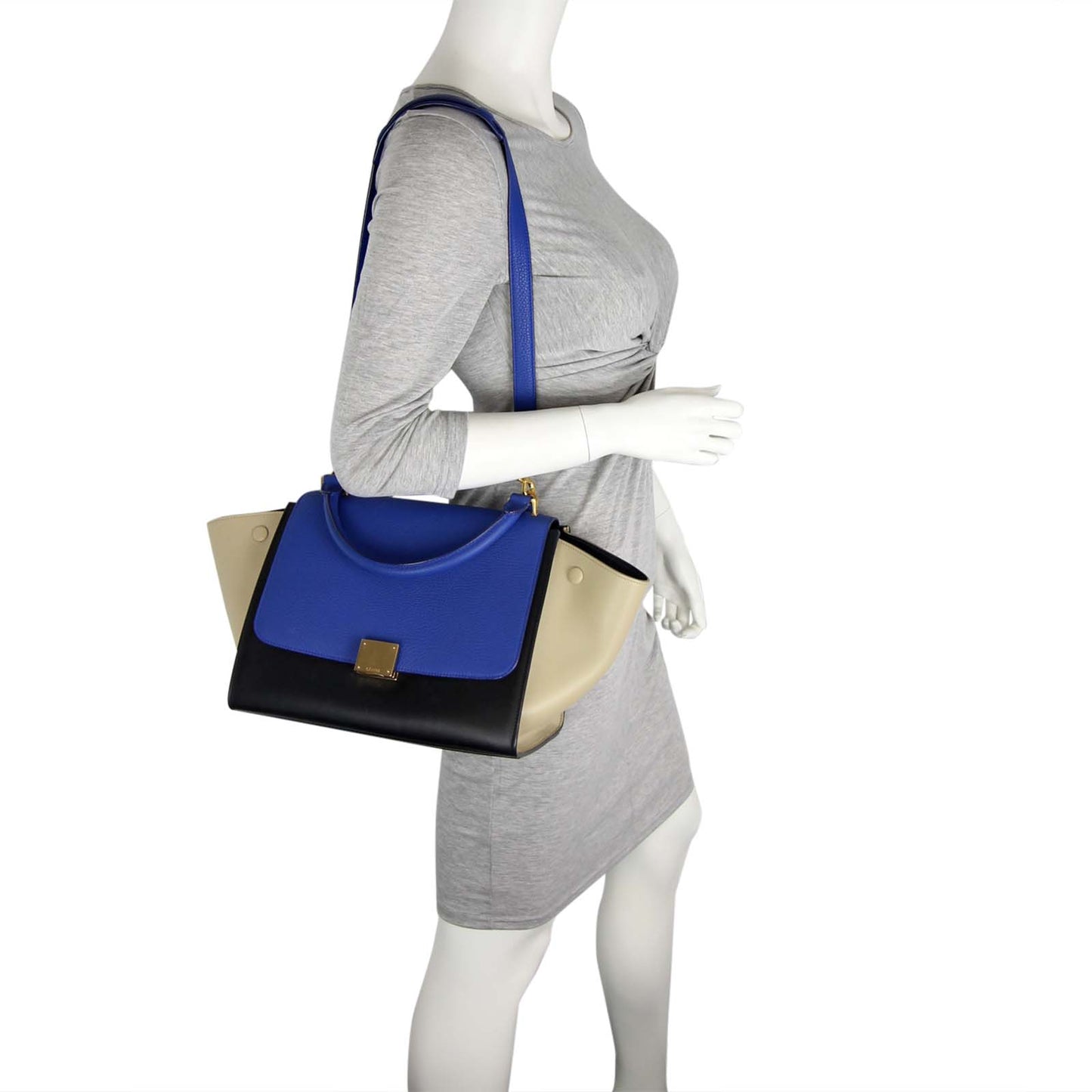 Celine Trapeze Tricolour Small