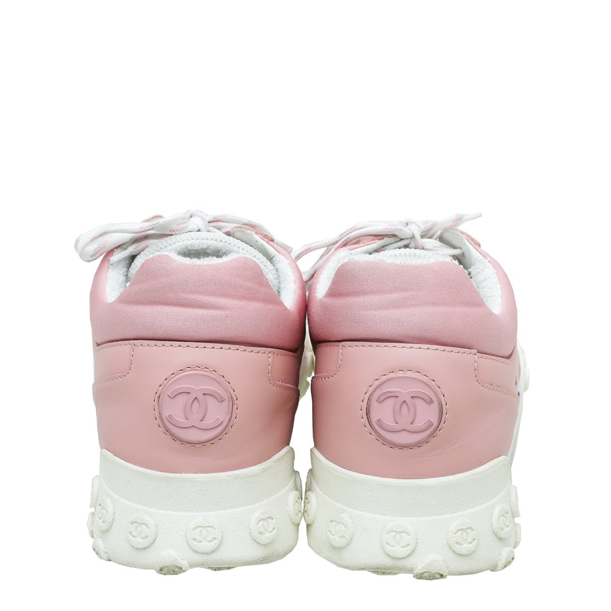 Chanel Bicolor CC Mesh Fabric Trainer Sneaker 39.5