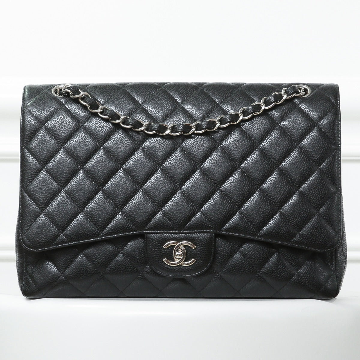 Chanel Black Maxi Single Flap Bag