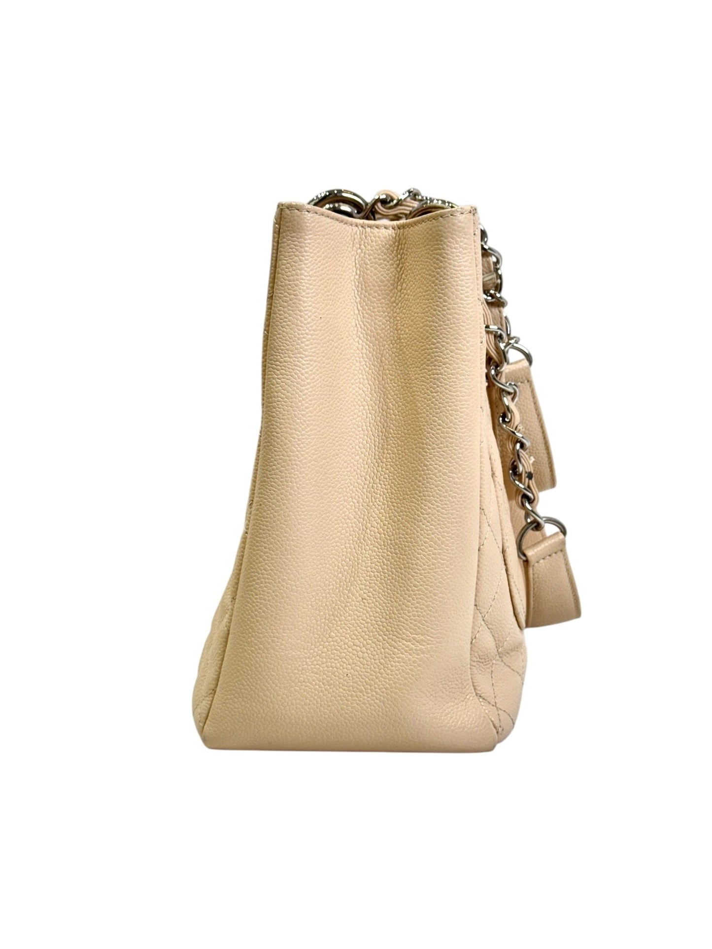 Chanel Cream Caviar Tote GST