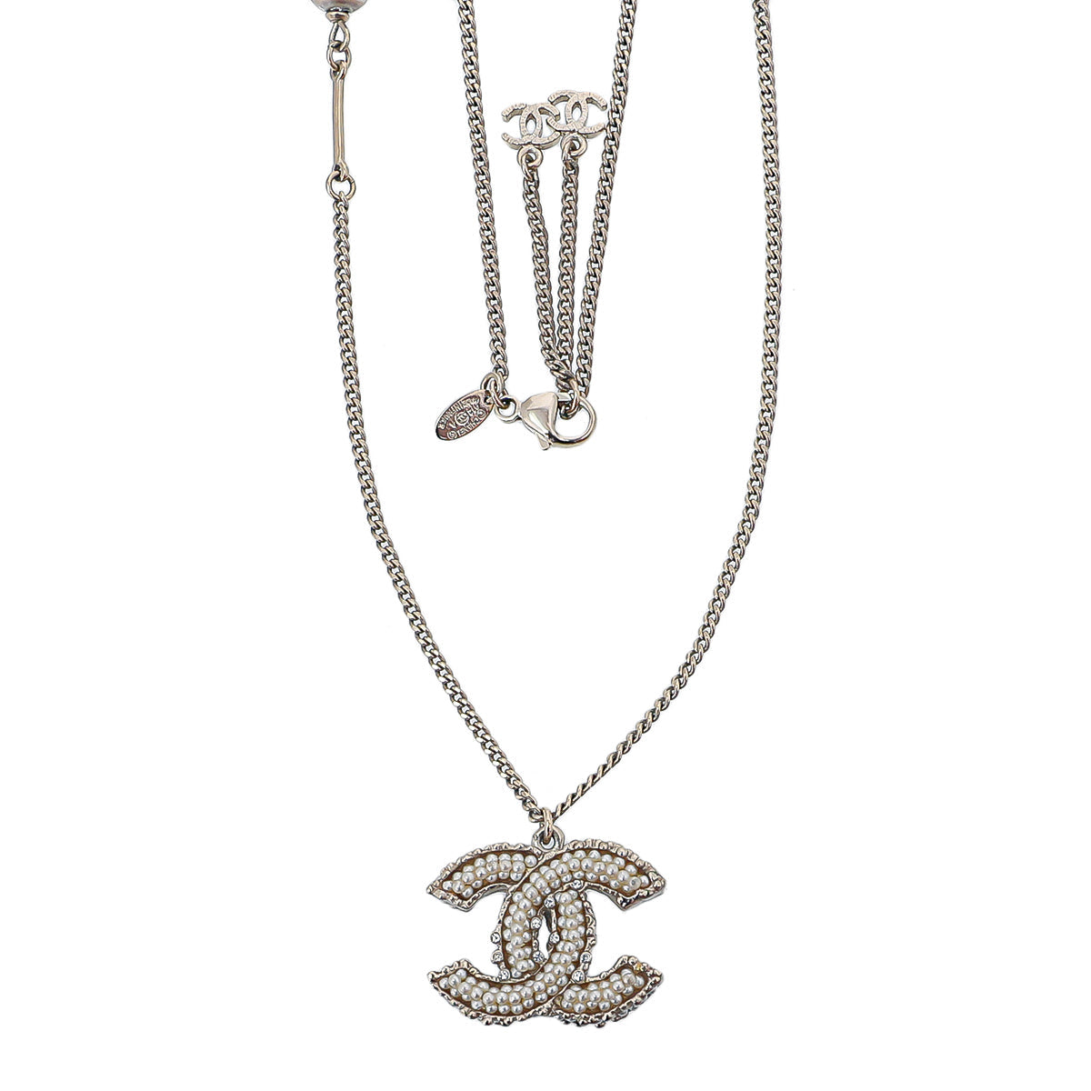 Chanel Gold Beaded CC Necklace