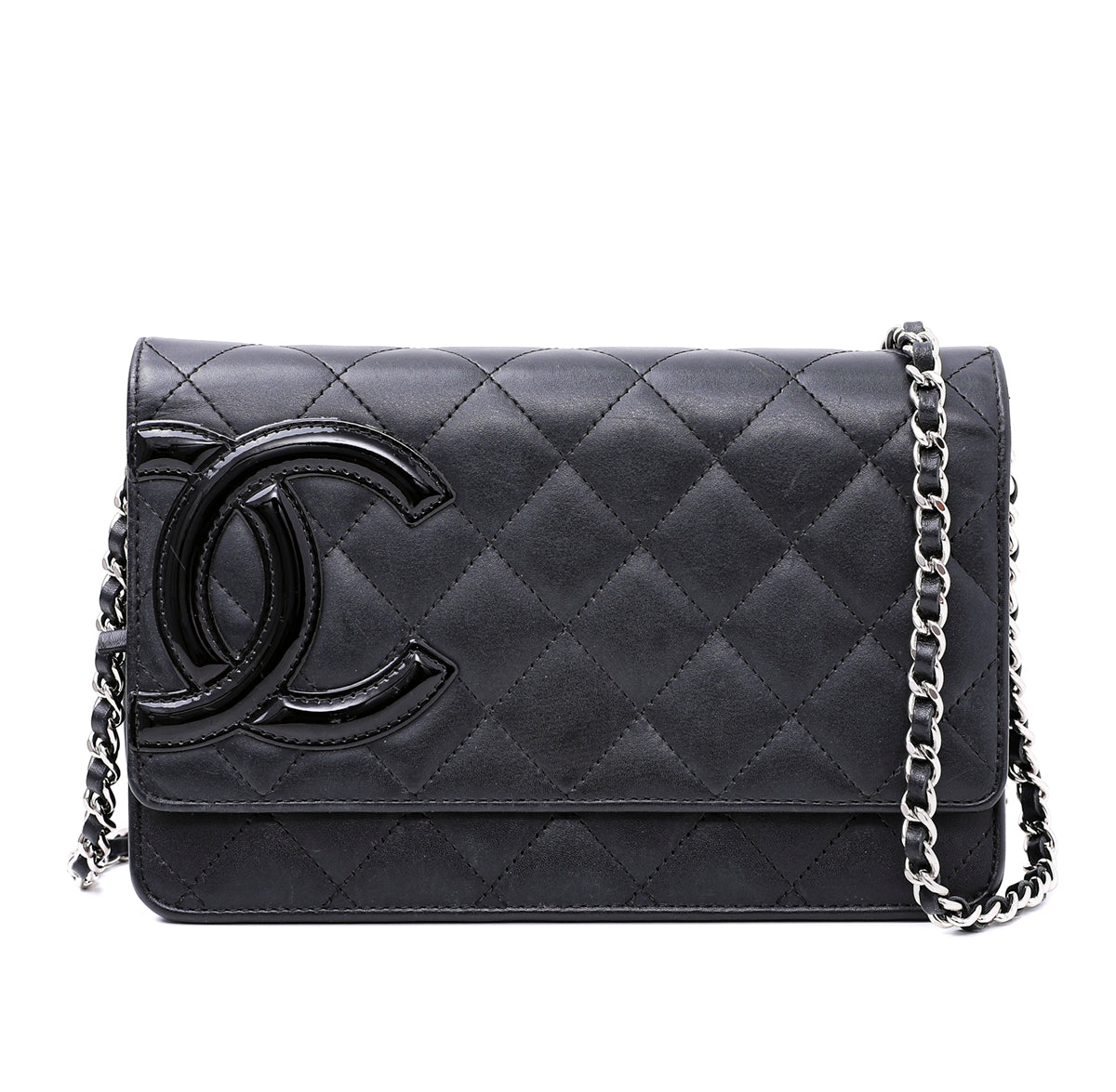 Chanel cambon wallet on chain black