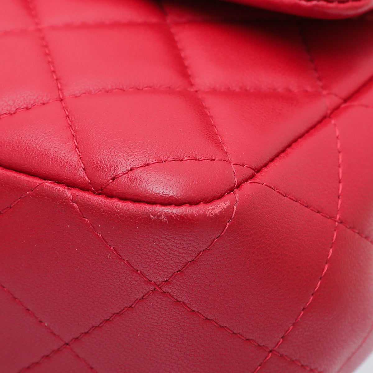 Chanel Red CC Classic New Mini Flap Bag
