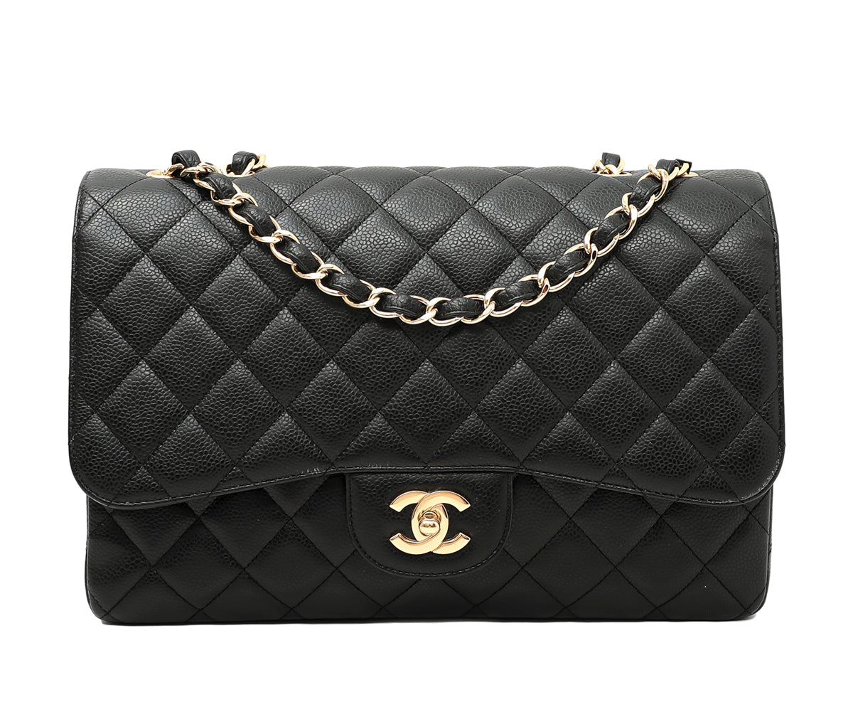 Chanel Black CC Classic Single Flap Bag