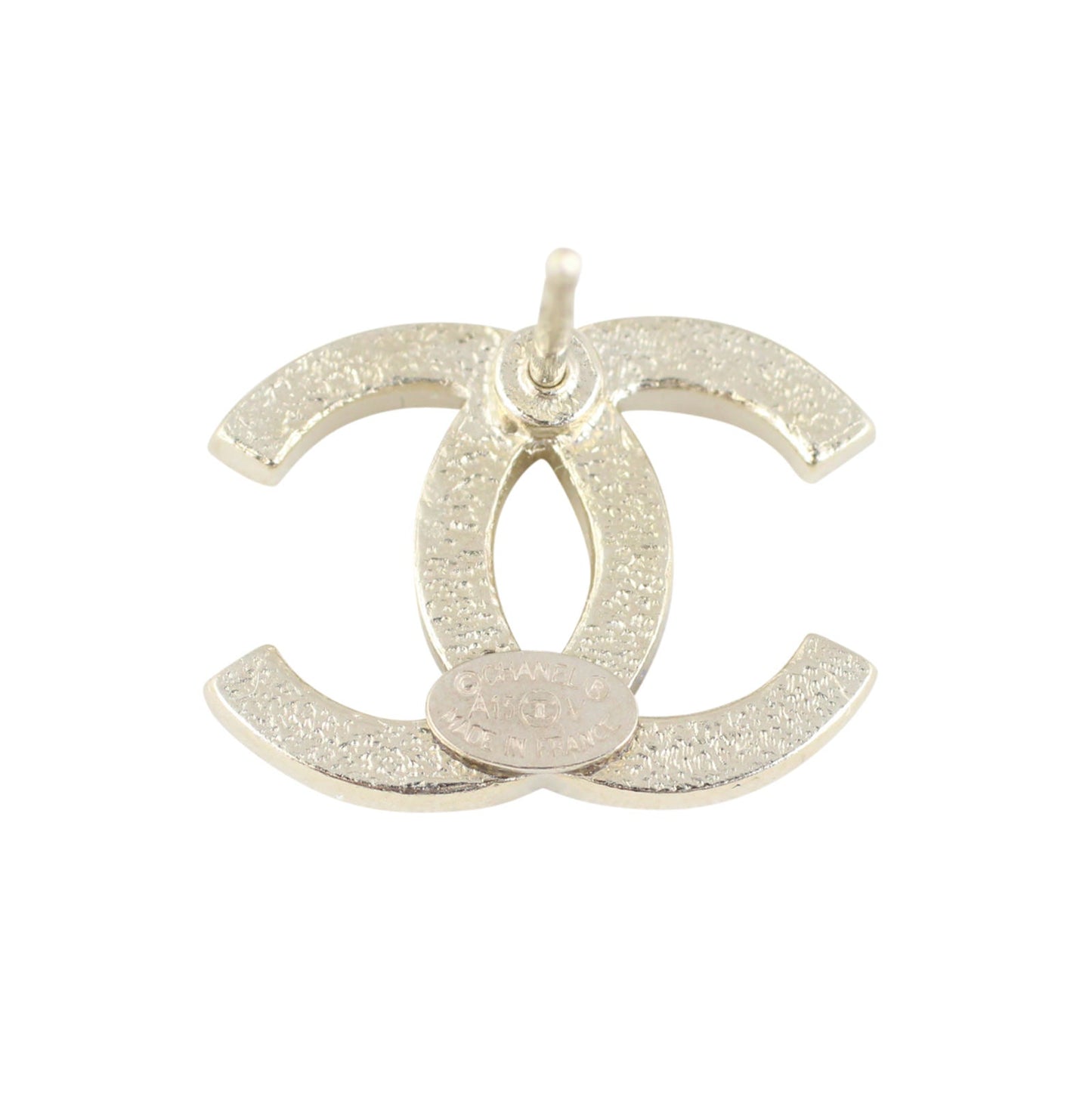 Chanel Crystal CC Stud Earrings | Champagne