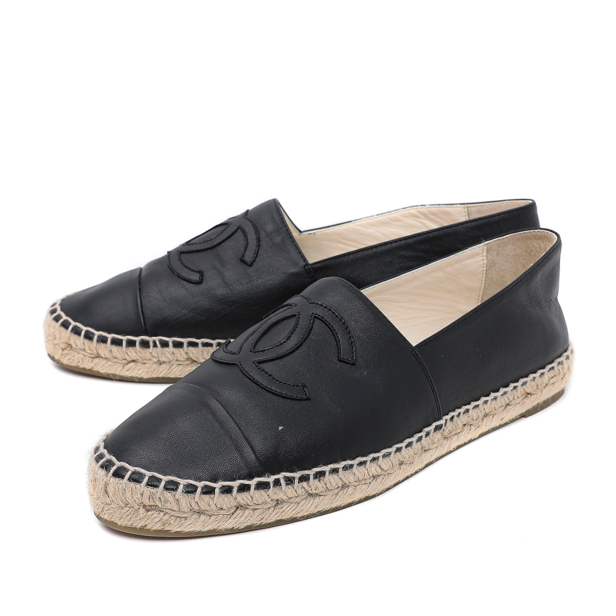 Chanel Midnight Blue CC Espadrille 40