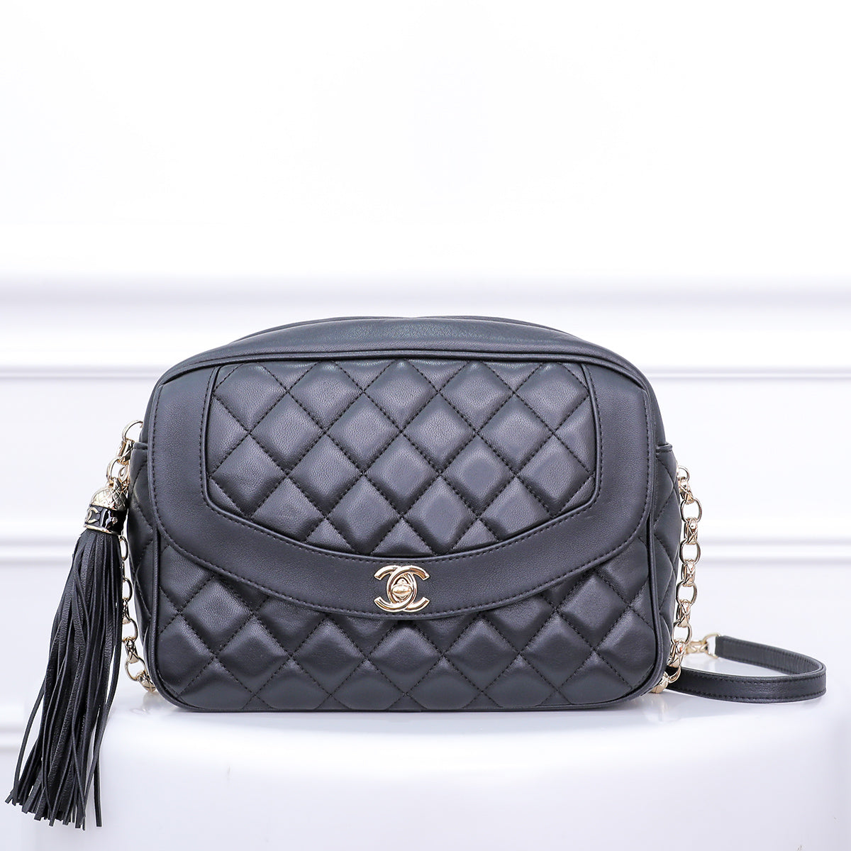 Chanel Black CC Camera Case
