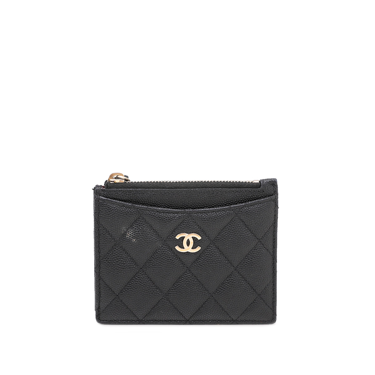 Chanel Black Classic Card Holder w- Coin Purse
