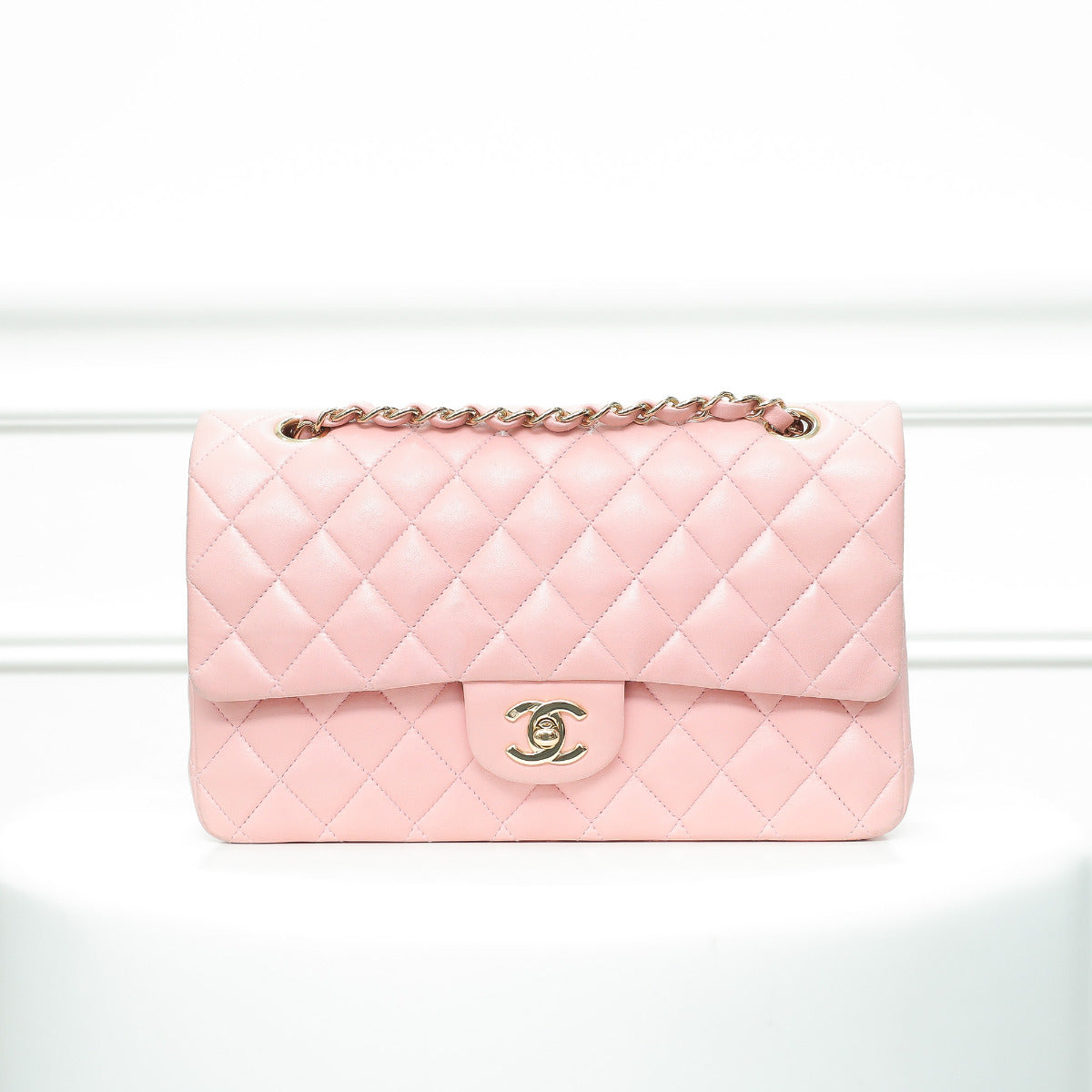 Chanel Pink Classic Double Flap Bag