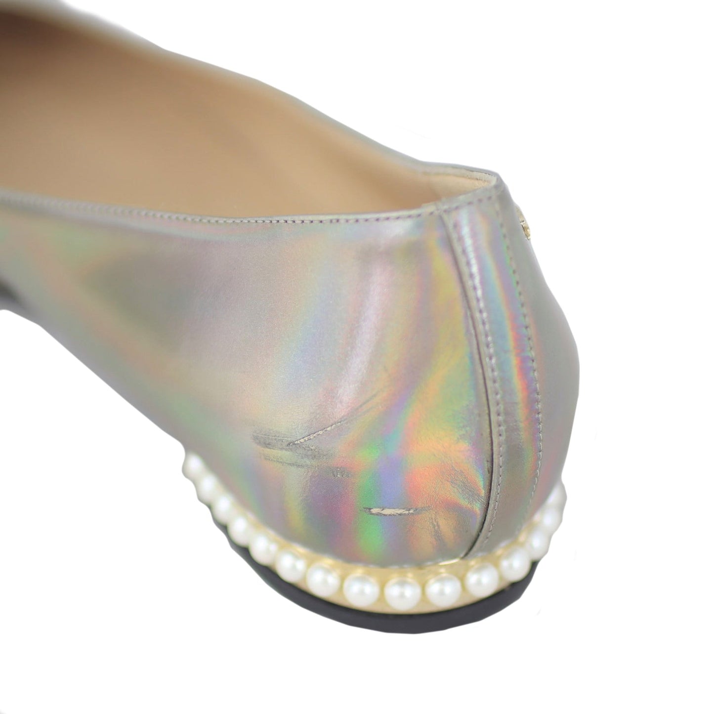 Chanel Iridescent Cap Toe Flats