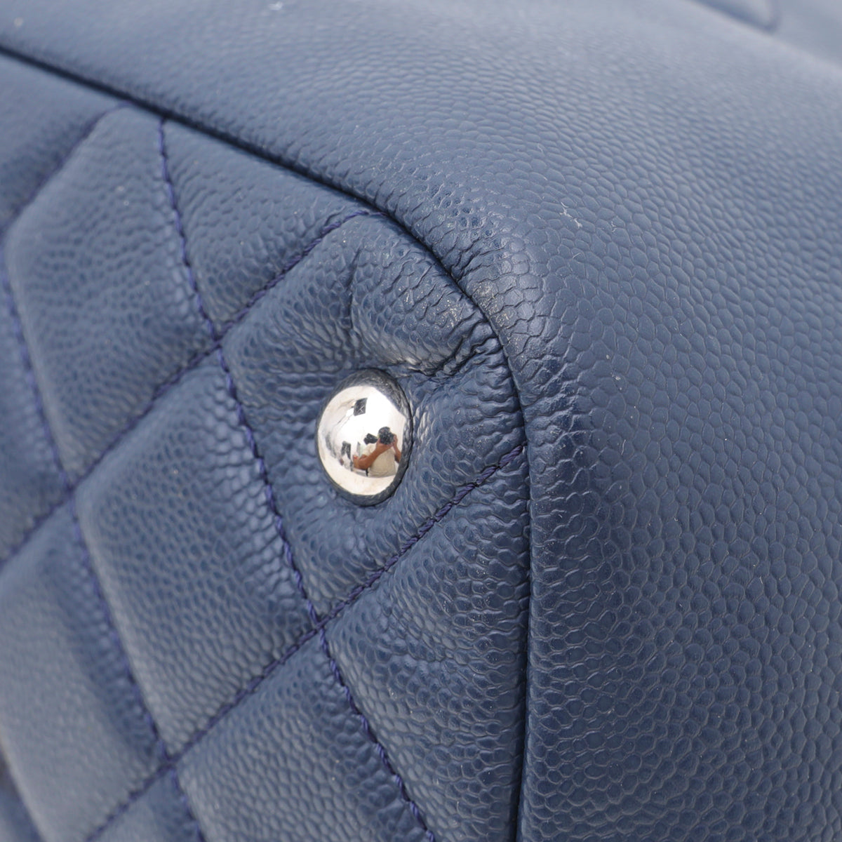 Chanel Navy Blue GST Timeless Shopping Bag