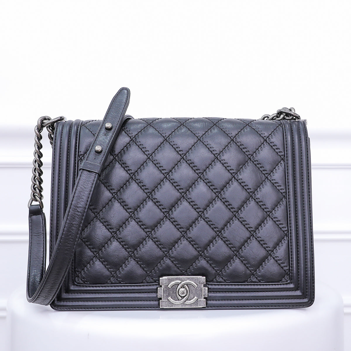 Chanel Black Le Boy Large