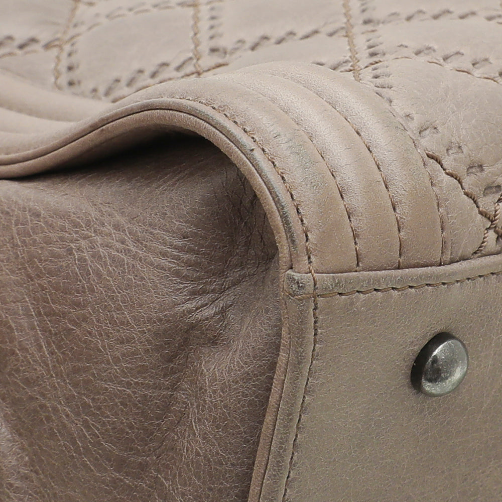 Chanel Brown Le Boy Nubuck Shopping Bag