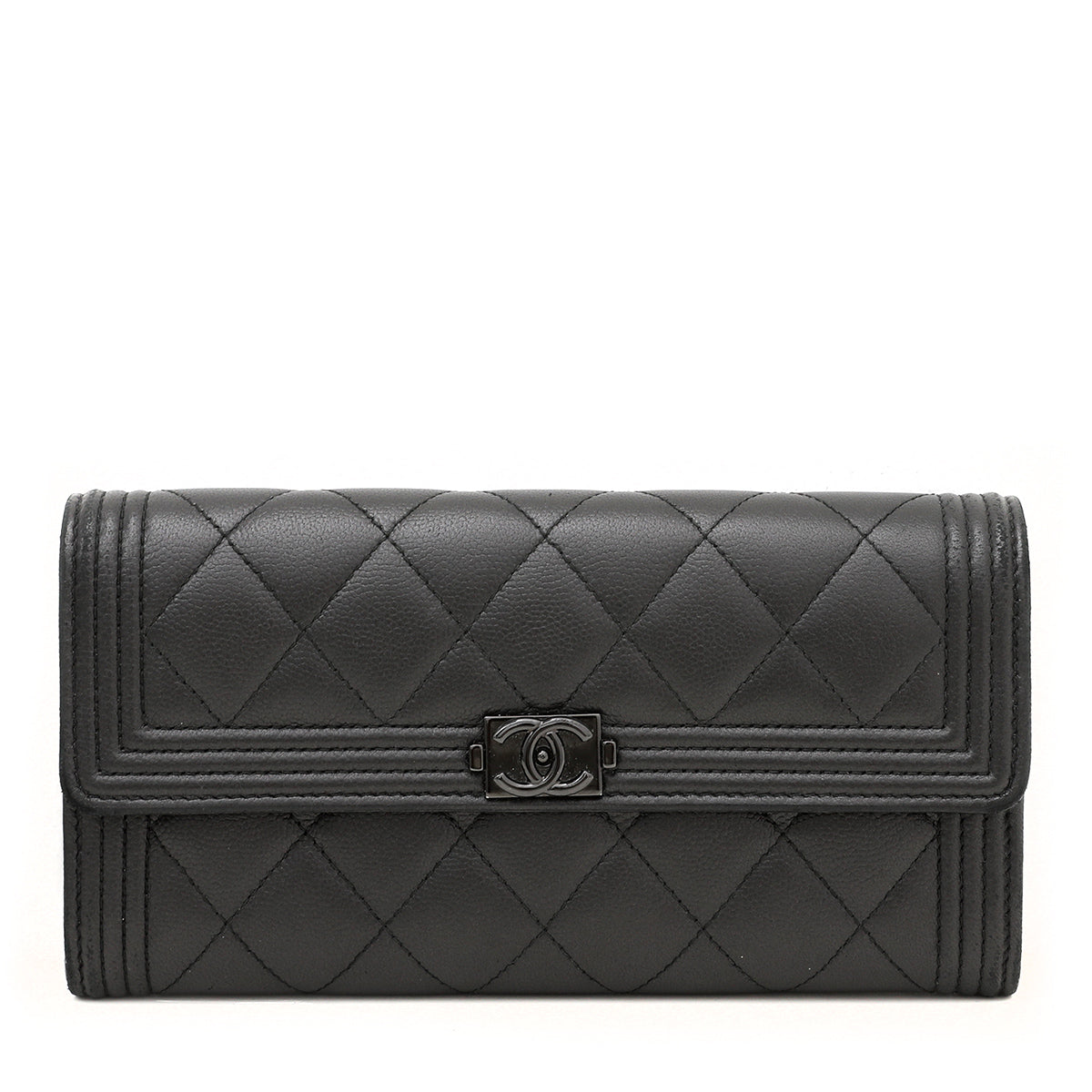 Chanel So Black Le Boy Wallet