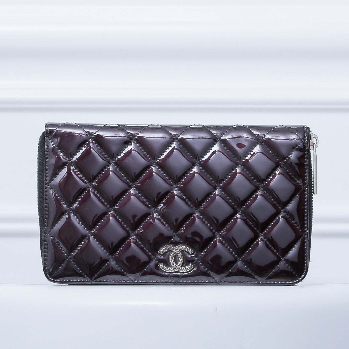 Chanel Black Organizer Zippy Wallet