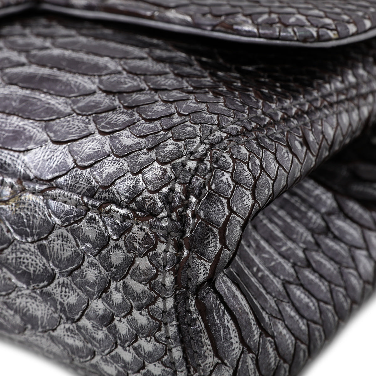 Chanel Metallic Python Soho Tassel Bag