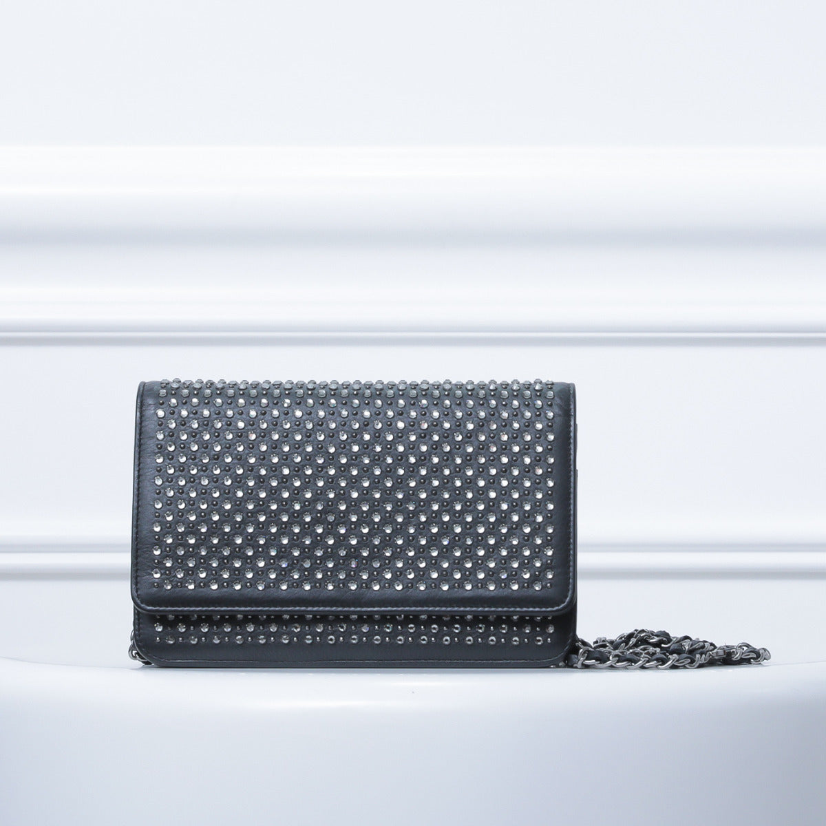 Chanel Black Swarovski WOC