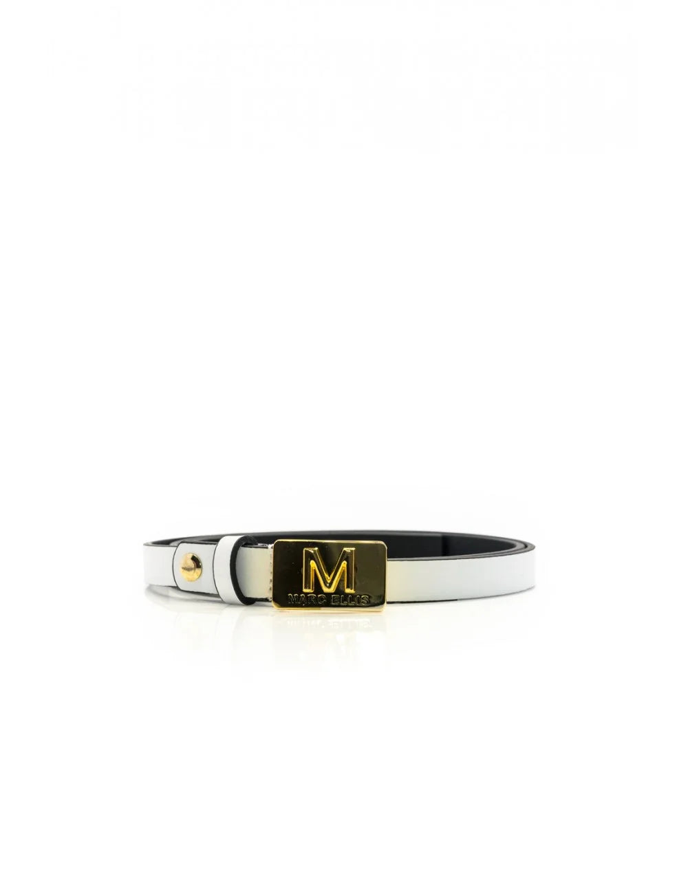 CINTURA MARC ELLIS DONNA ME BELT-142 RU BIANCA/GOLD