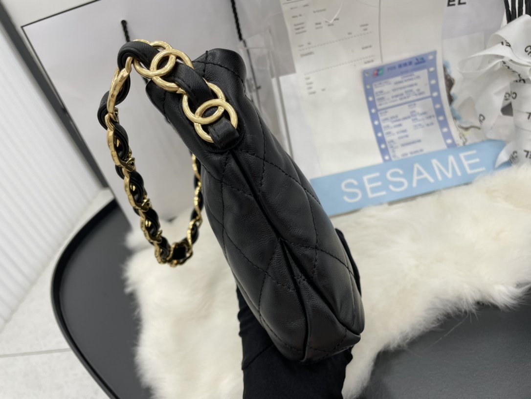 CHLHobo Handbag Black For Women Bags 9.4in/24cm AS3562 B09178 94305
