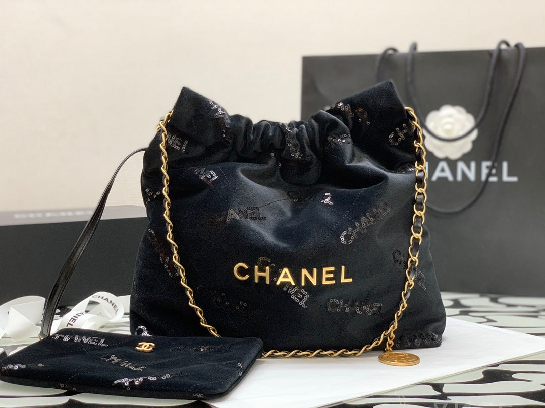 CHLSmall CHL22 Handbag Black For Women Bags 11.8in/30cm