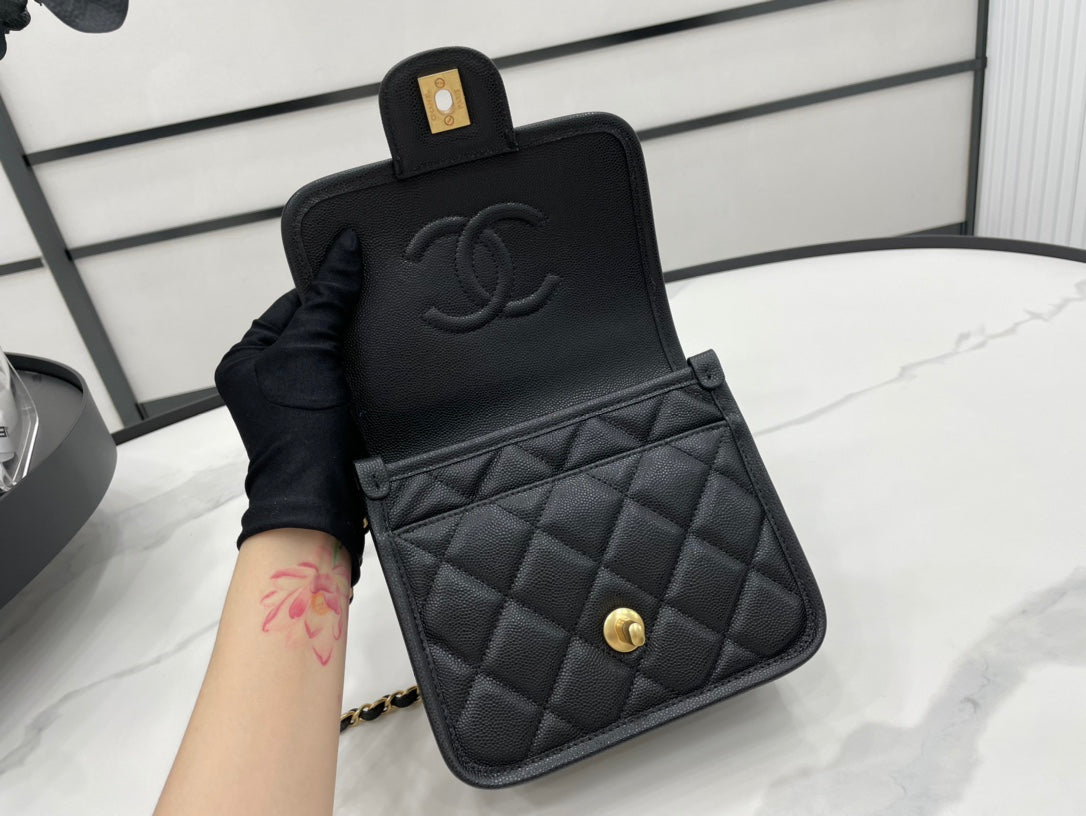 CHL 22K Top Qualityap Bag Black For Women Bags 8.1in/20.5cm